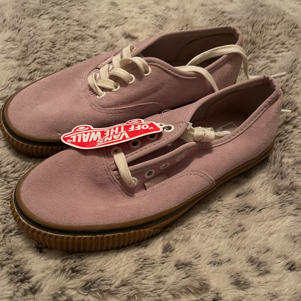 Vans Authentic Violet Ice Suede Gum Rubber Soles SZ 7